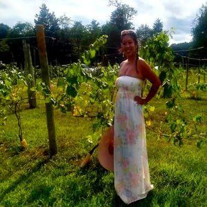 sleeveless Long floral dress